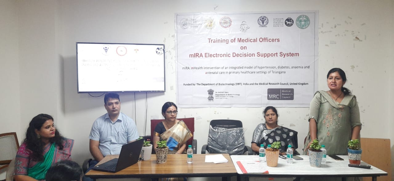 Medical officers training session on mIRA electronic decision support system with panel discussion
